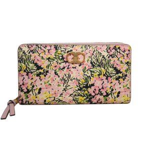 Tory Burch Gemini Link Zip Continental in Flower Field Wallet